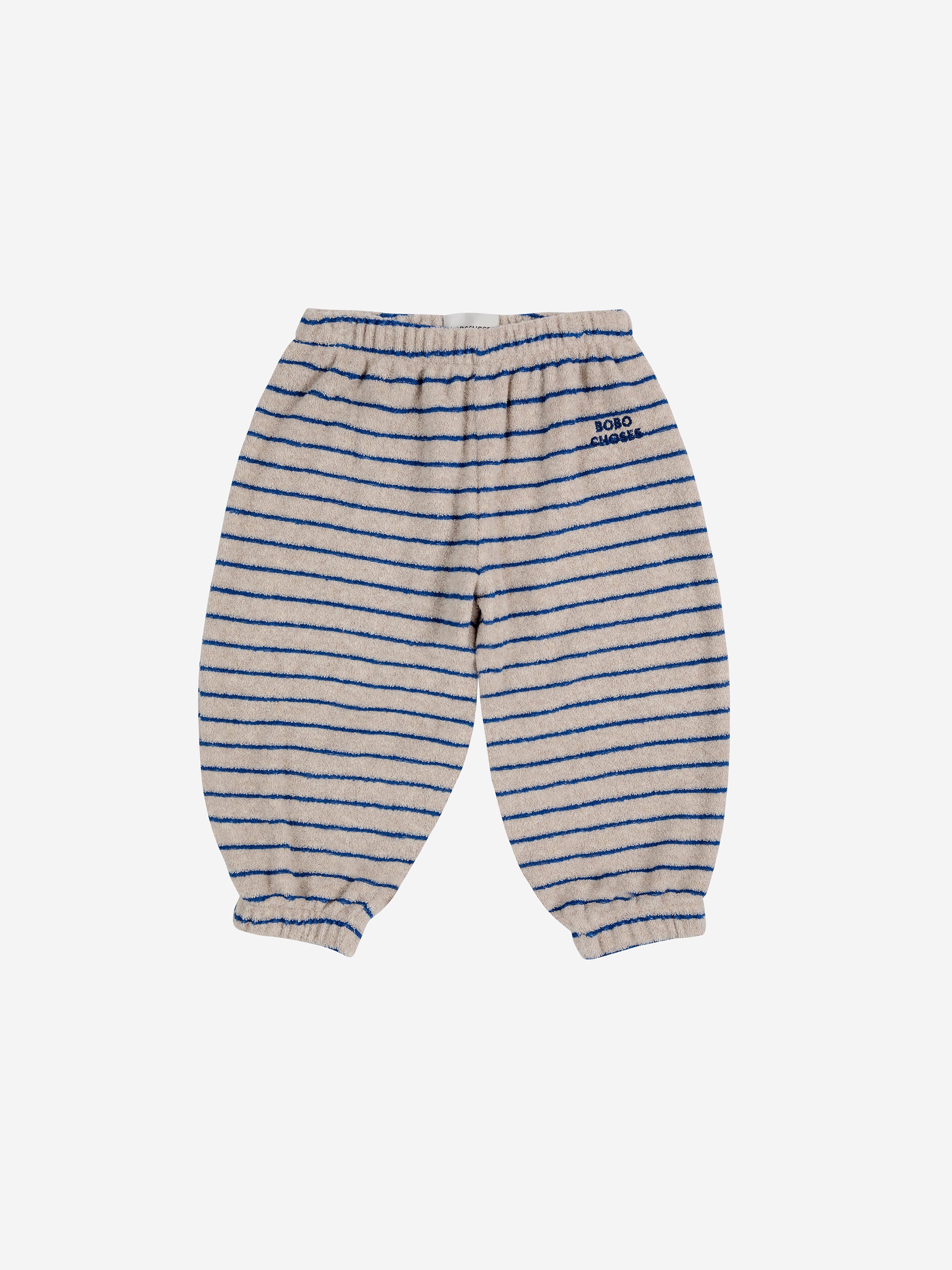 Pantaloni da jogging baby in spugna a righe