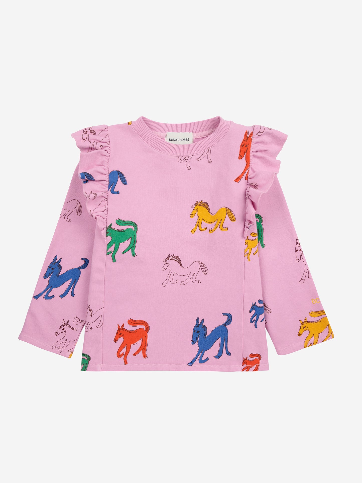 Wonder Horse all over ruffle sweatshirt