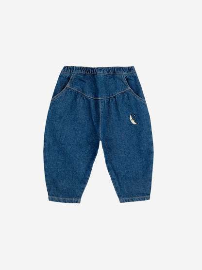 Baby Beneath The Moon pantalones baggy de denim