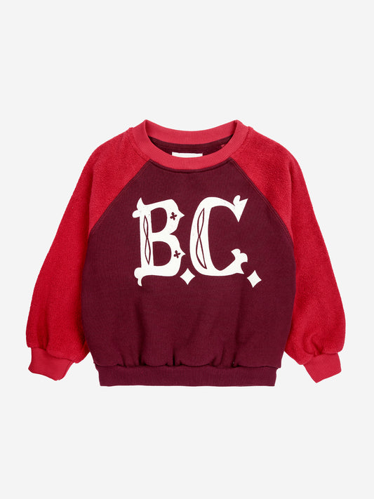 Felpa BC vintage con maniche raglan