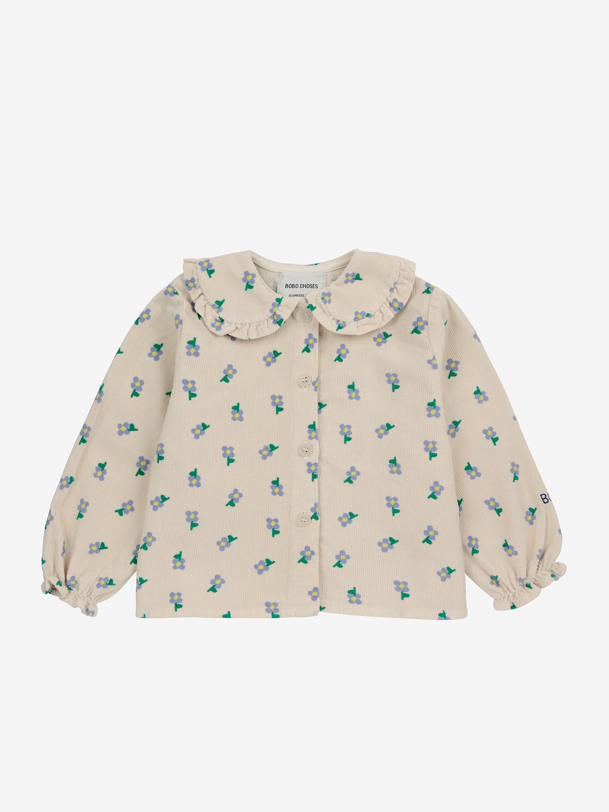 Blusa Baby Pansy Flower por toda la prenda