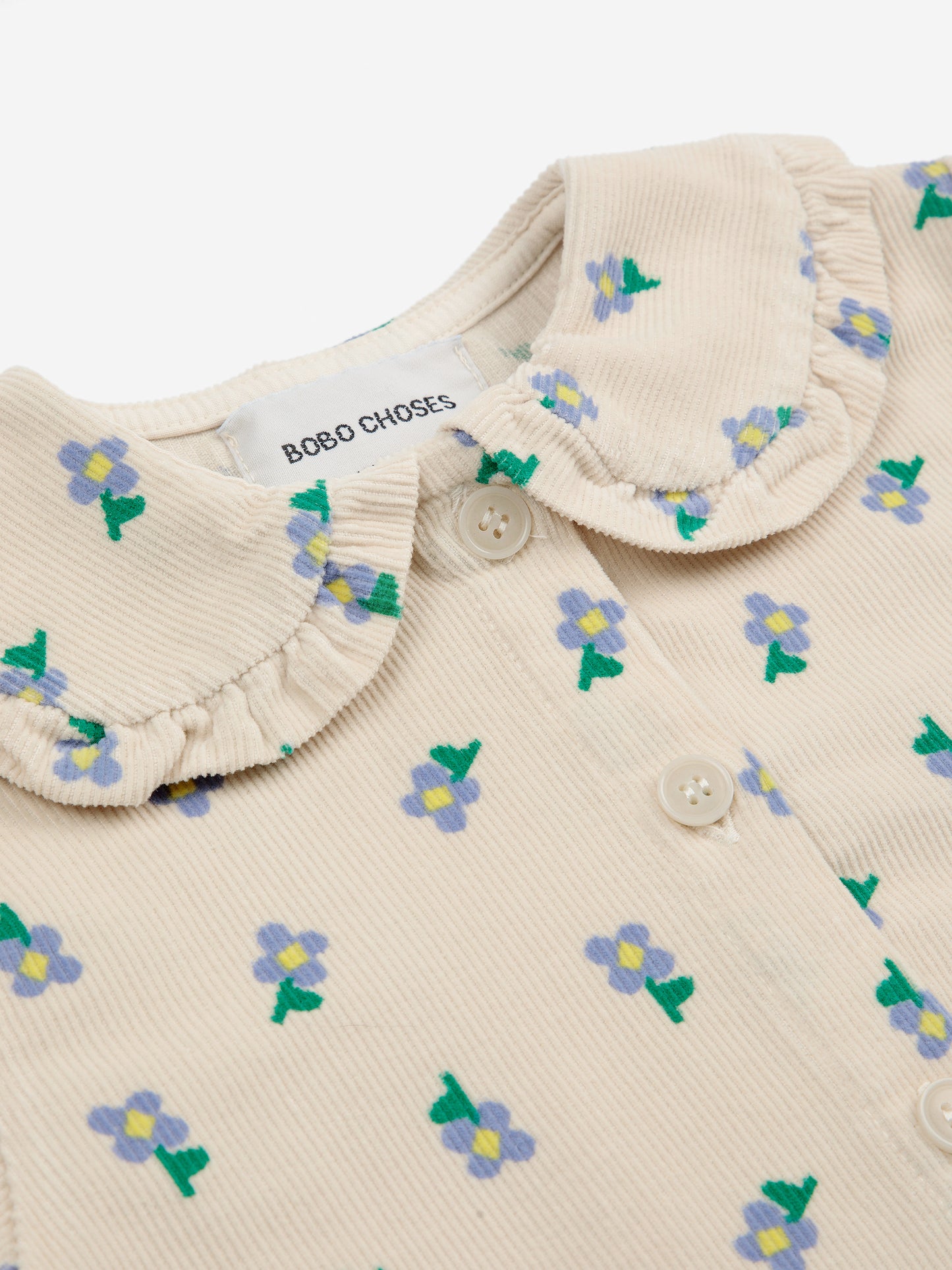 Blusa Baby Pansy Flower por toda la prenda