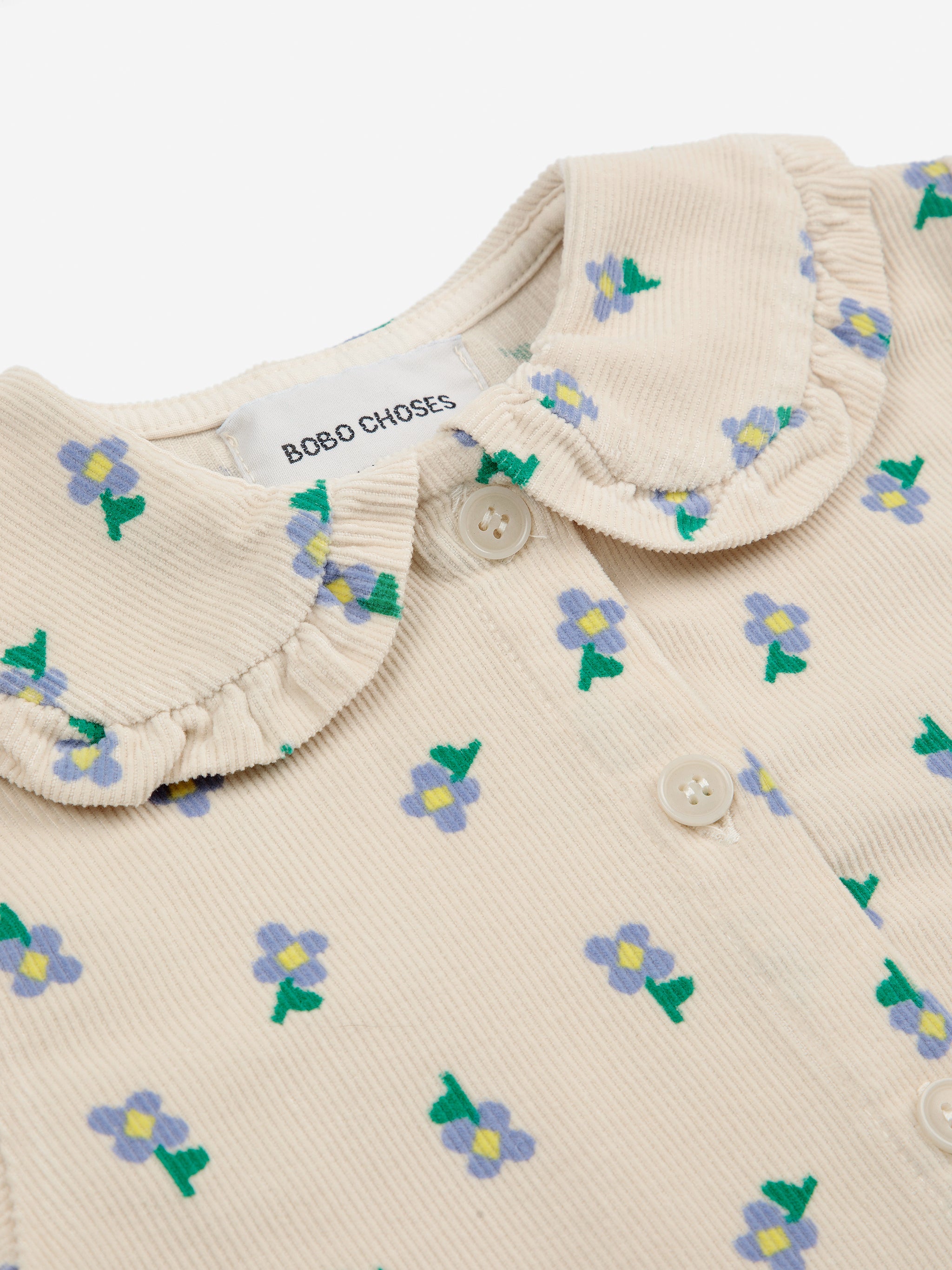 Blusa Baby Pansy Flower por toda la prenda