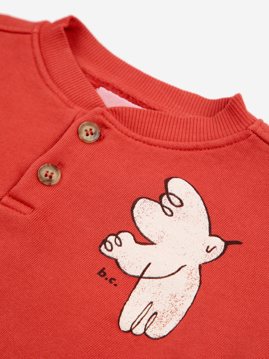 Baby Freedom Bird buttoned sweatshirt