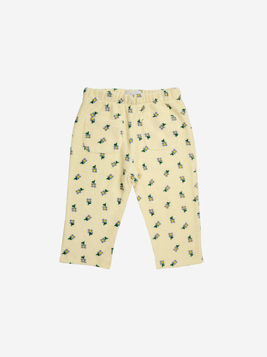 Baby Pansy Flower pantalones de jogging rectos