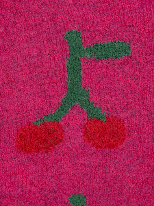 Bobo Cherry intarsia cardigan