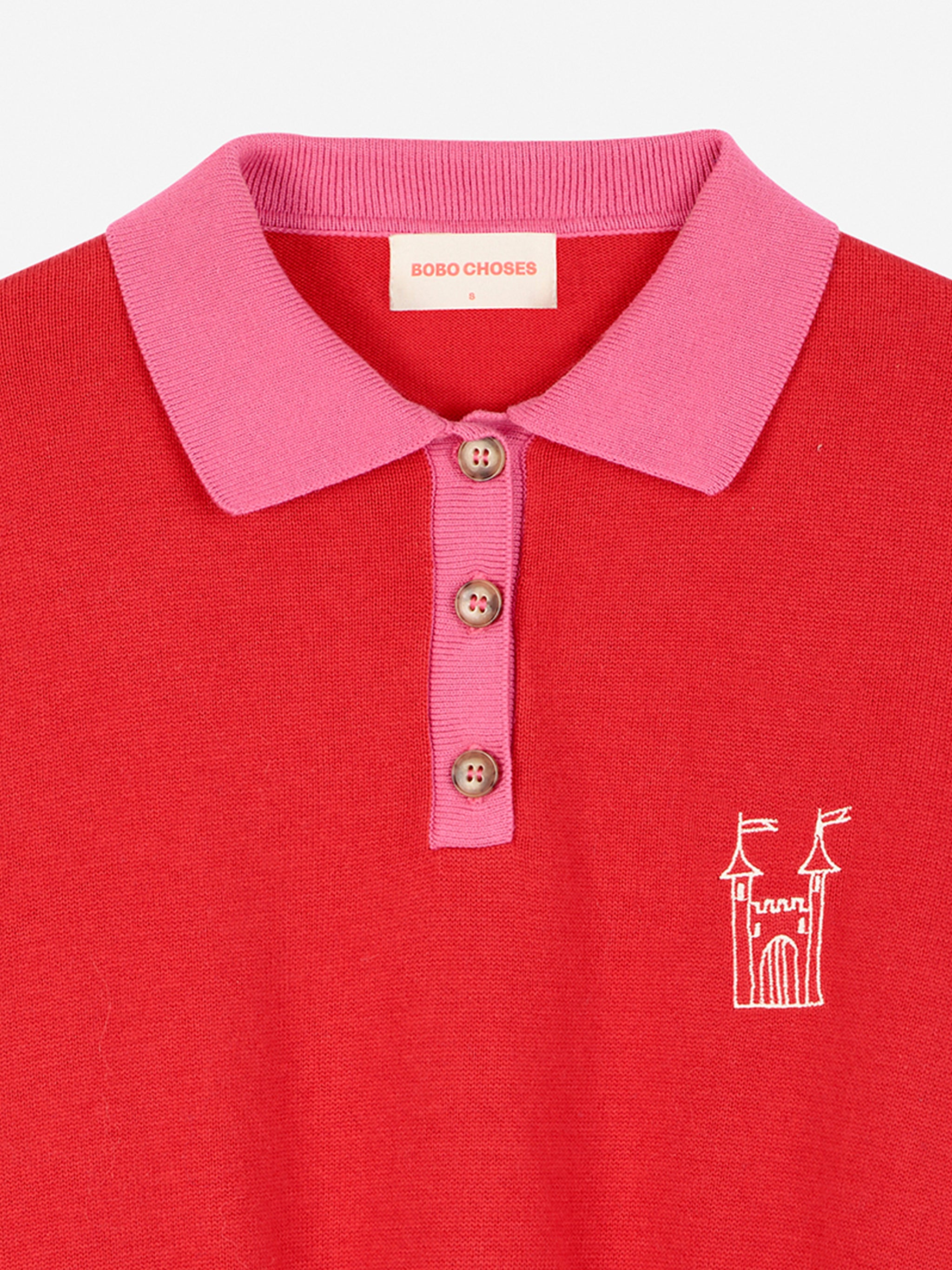 Maglia polo Faraway Castle color block