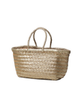 Triple Jump handwoven leather basket