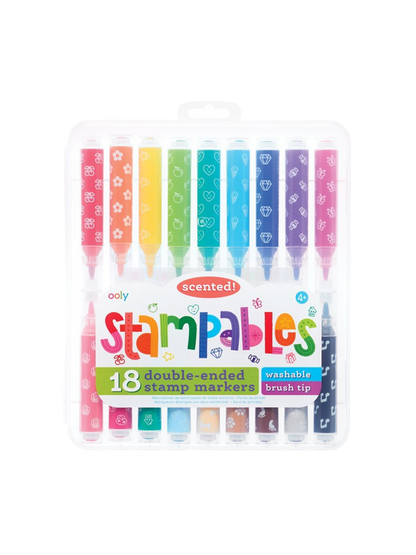 scented felt-tip pens with Stampables