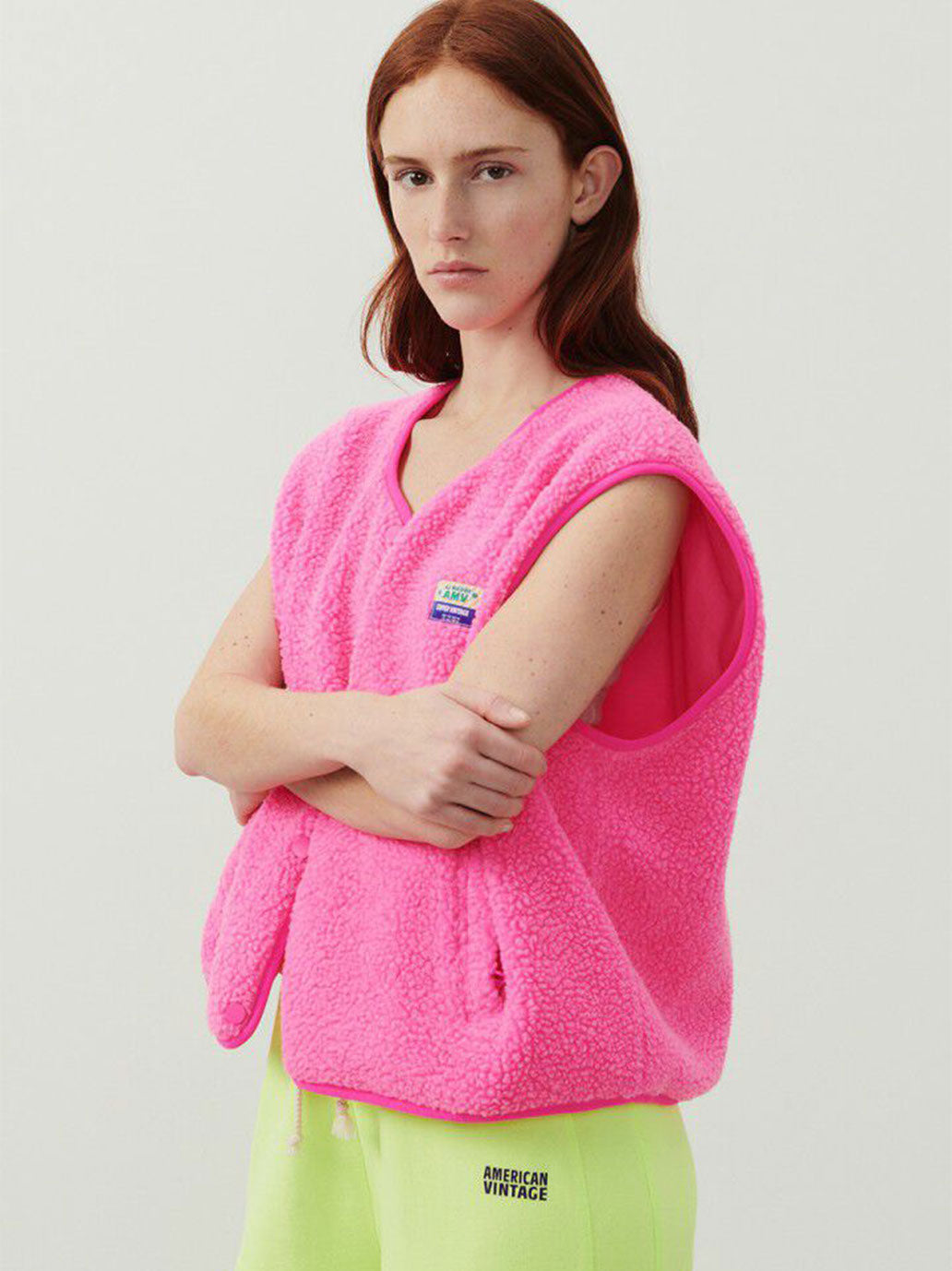 Chaleco Sherpa Hoktown para mujer