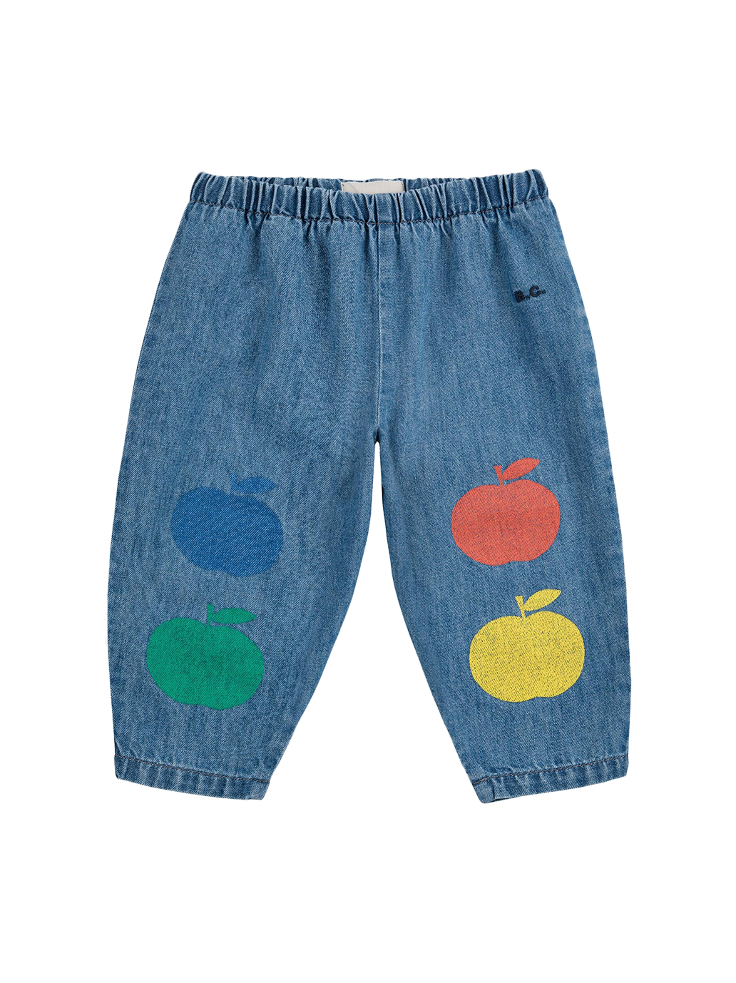 Baby Poma multicolor denim pants