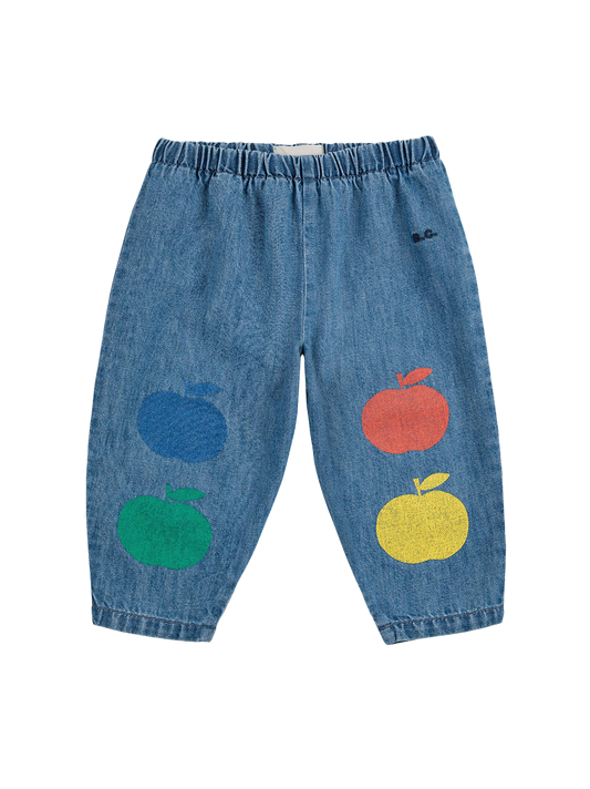 Pantaloni in denim multicolor Baby Poma