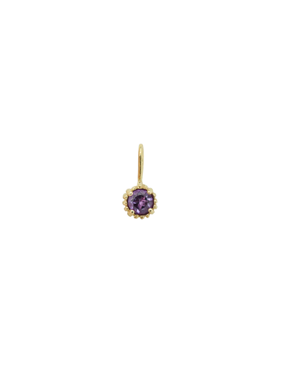 Birthstone Necklace Charm 14K Gold