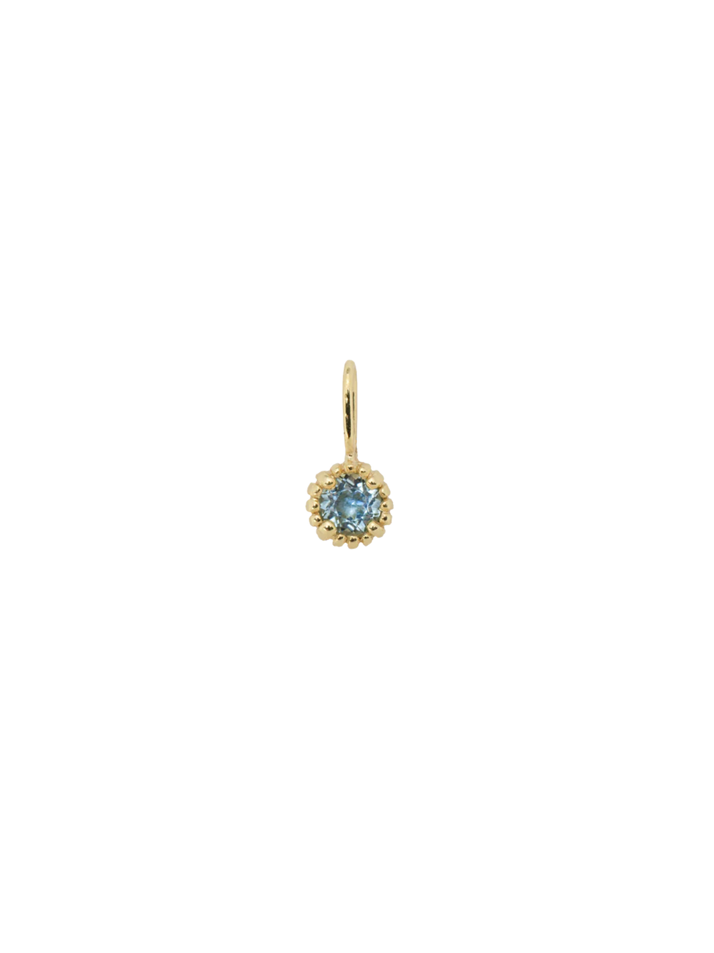 Birthstone Necklace Charm 14K Gold