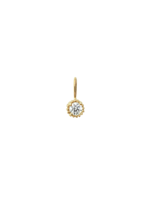 Birthstone Necklace Charm 14K Gold