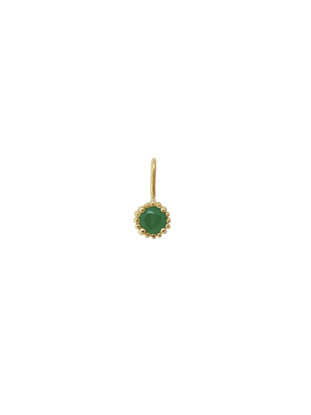 Birthstone Necklace Charm 14K Gold