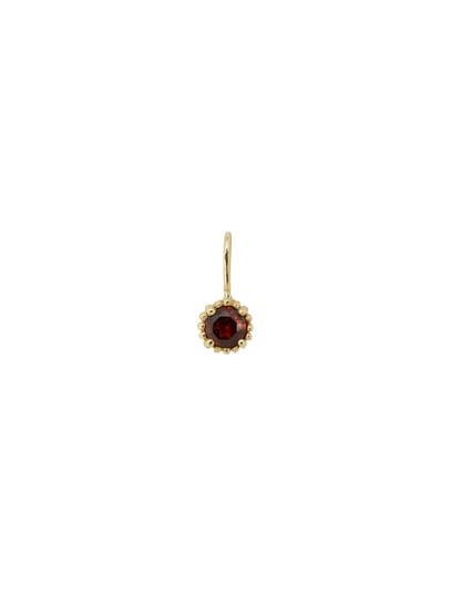 Birthstone Necklace Charm 14K Gold