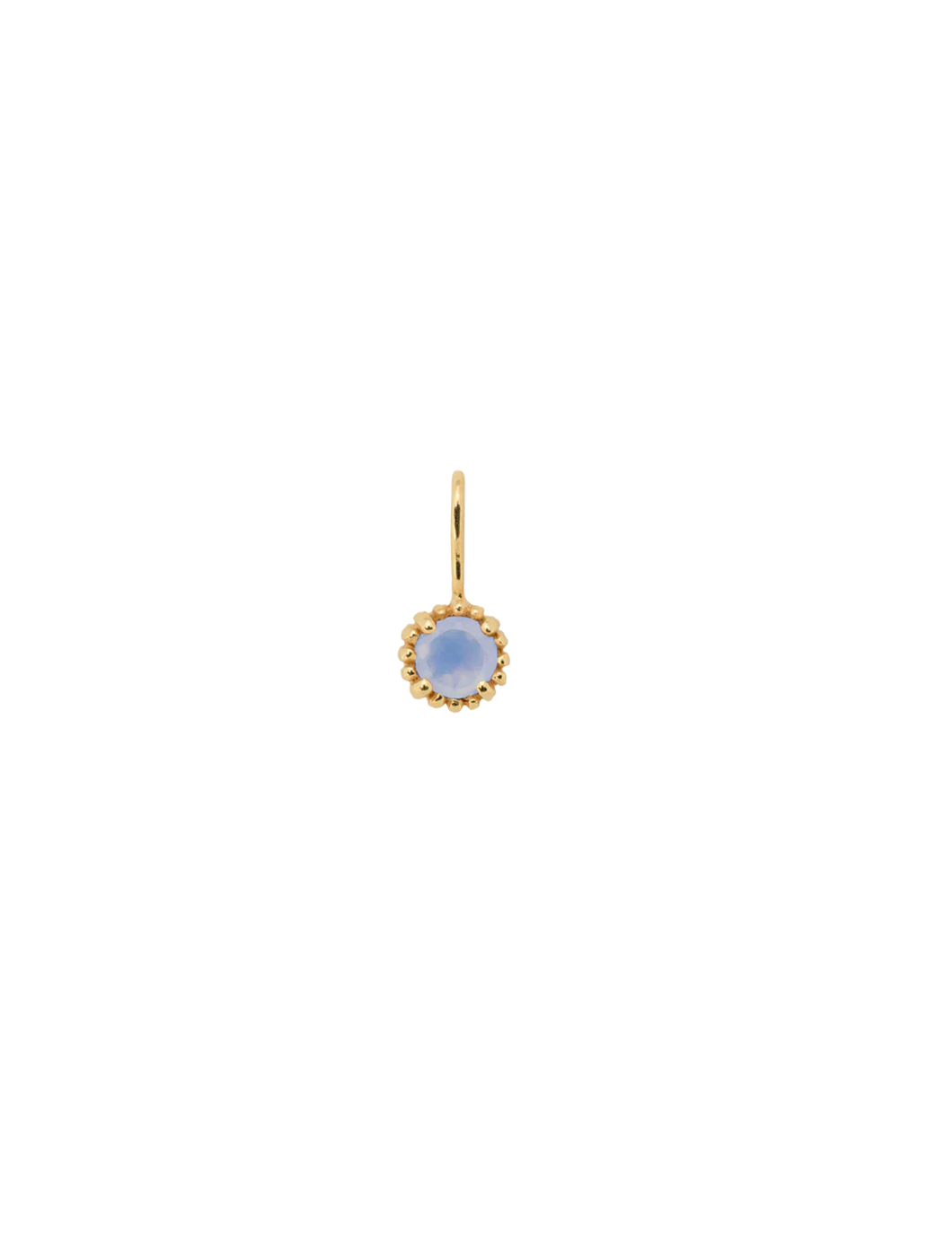 Birthstone Necklace Charm 14K Gold