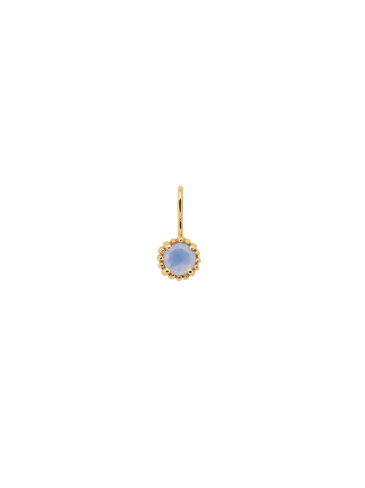 Birthstone Necklace Charm 14K Gold