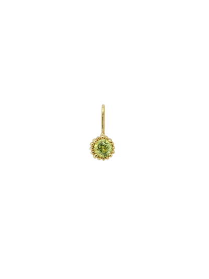 Birthstone Necklace Charm 14K Gold