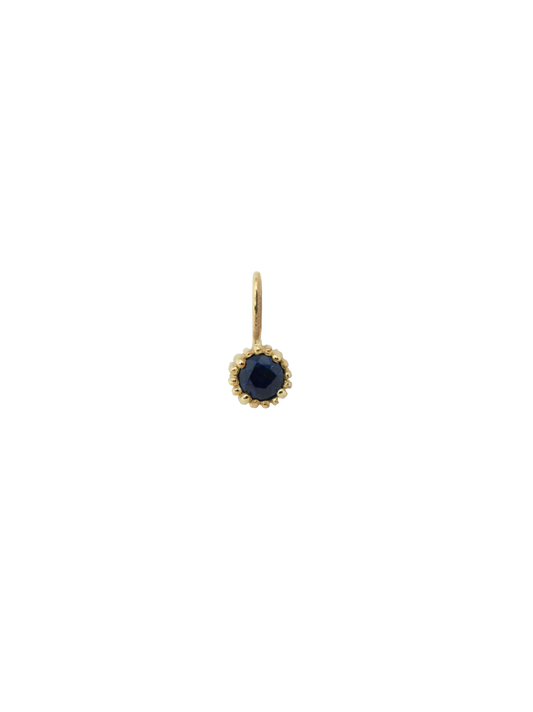 Birthstone Necklace Charm 14K Gold