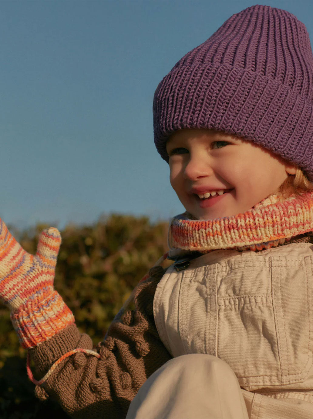 Warm merino wool beanie