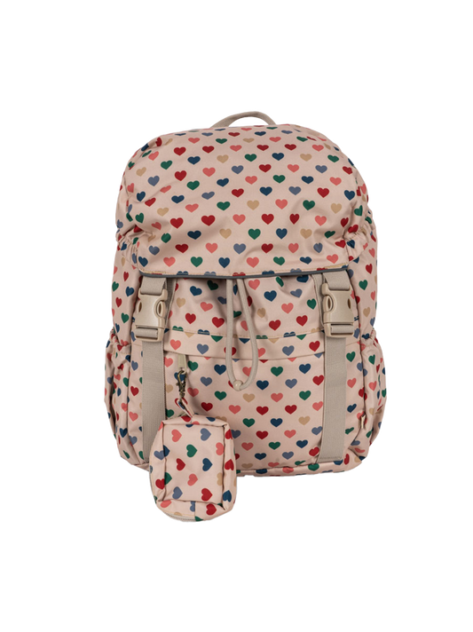 Mochila escolar con forma de trébol