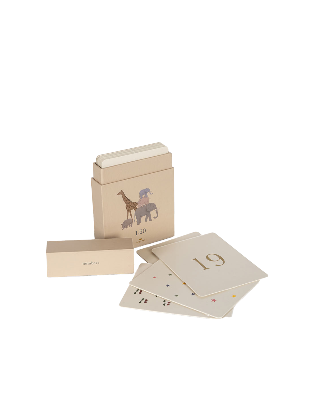 Cardboard learning cards