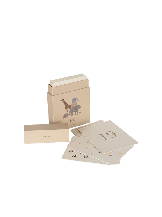 Cardboard learning cards