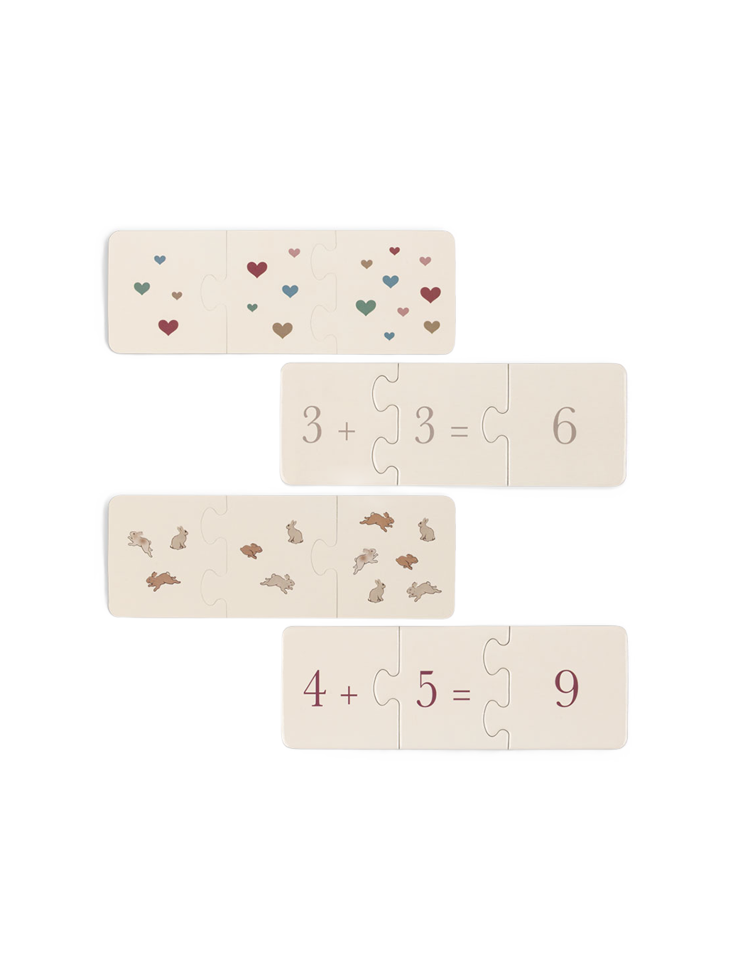 Cardboard math puzzle