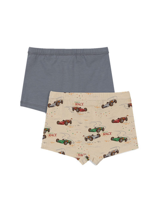 Pack de 2 boxers básicos para niño GOTS