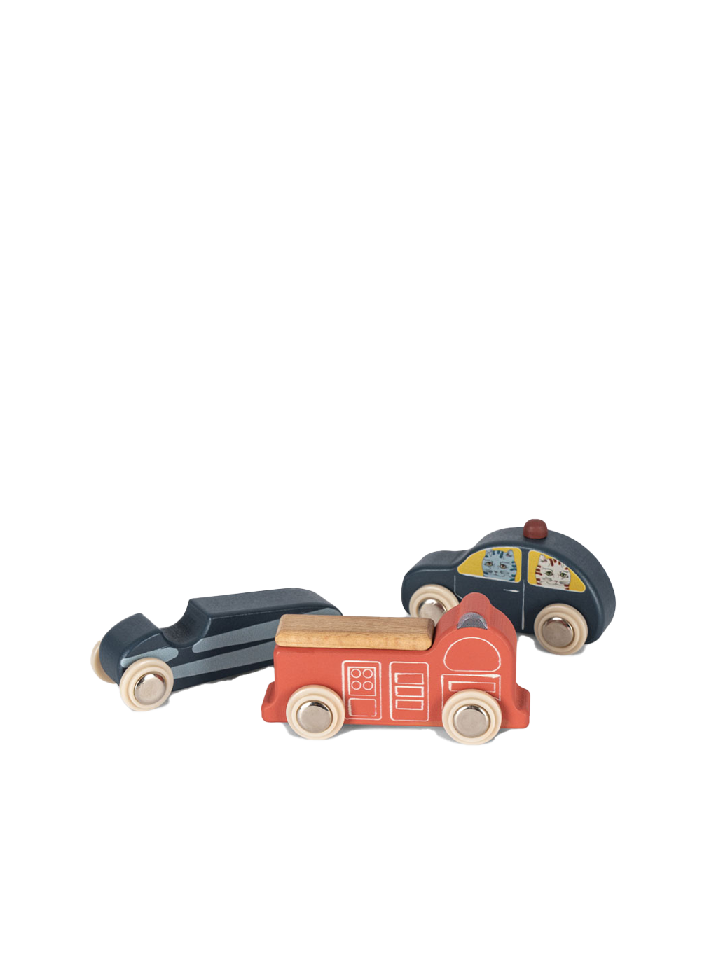 Mini coches de madera