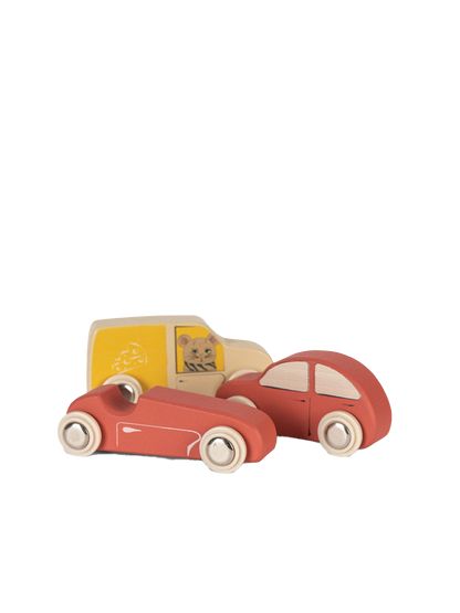 Mini coches de madera