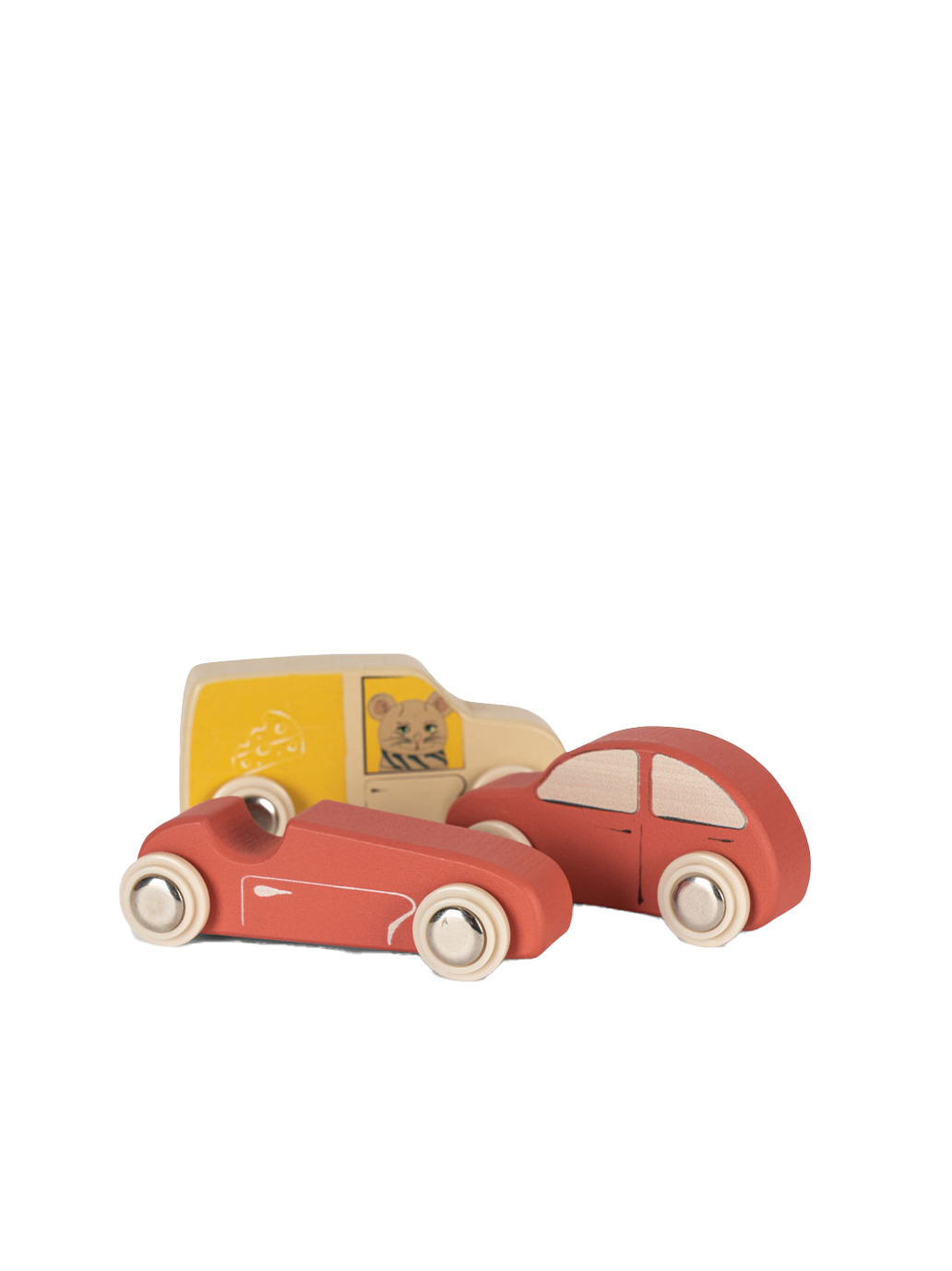 Mini coches de madera