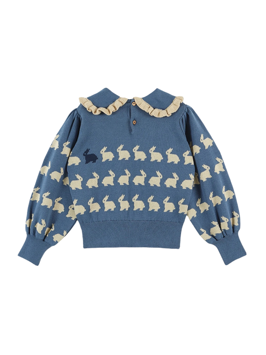 Baby cotton rabbit pullover