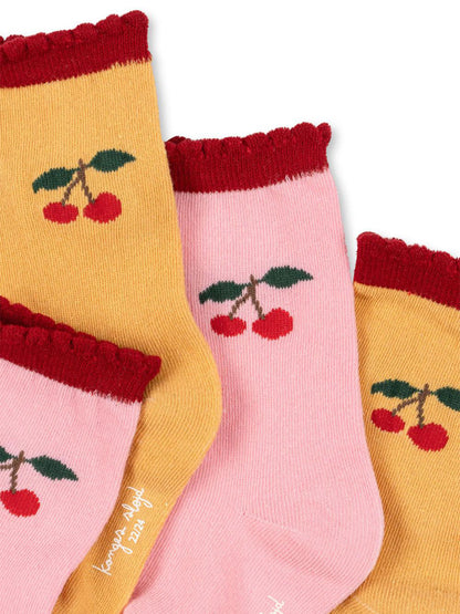 2-pack Jacquard frill socks