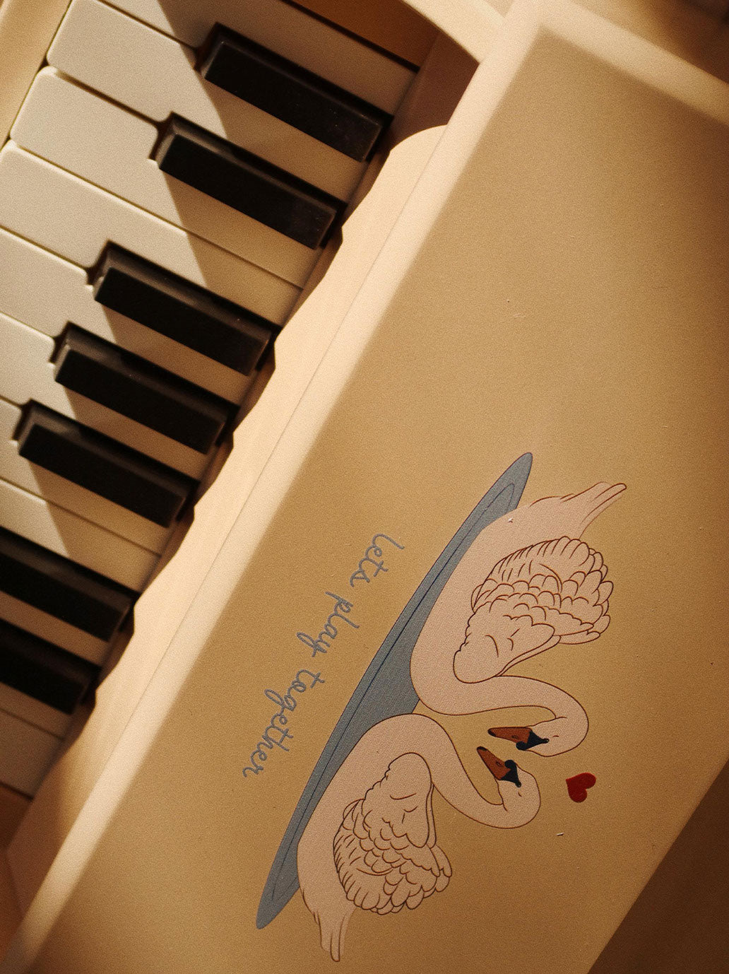 Wooden piano for kids