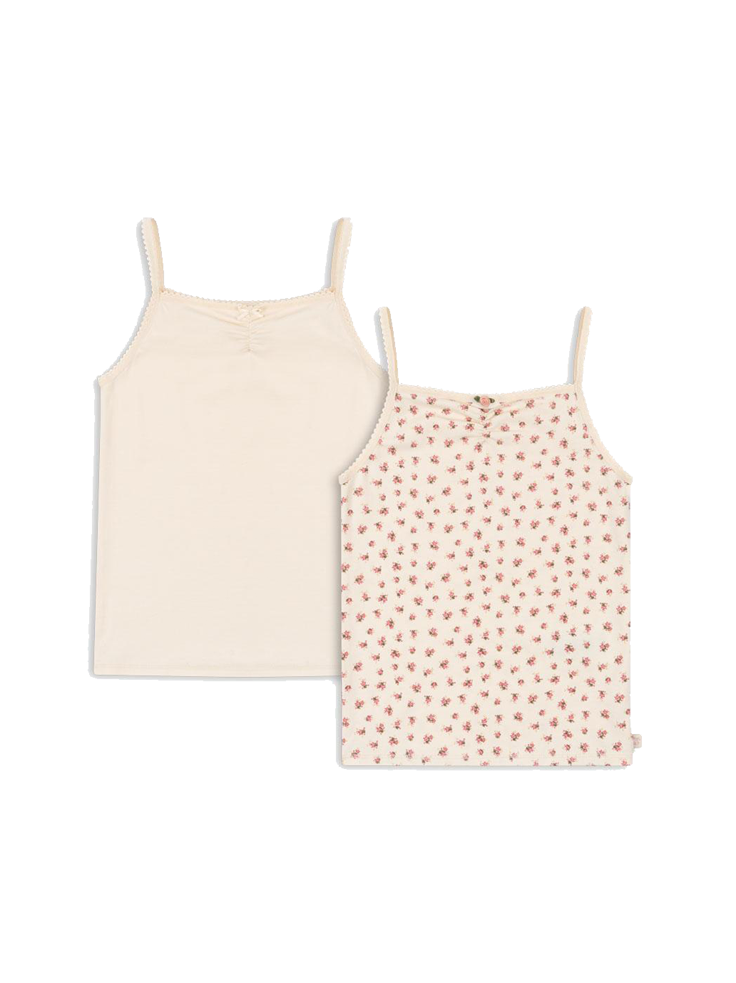 Basic 2 pack strap top GOTS