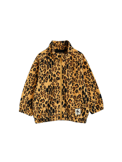 Giacca in pile leopardato