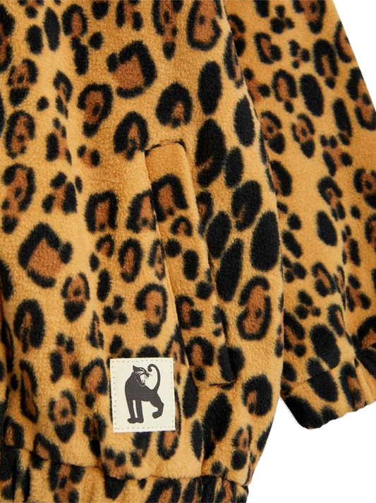 Leopard fleece jacket