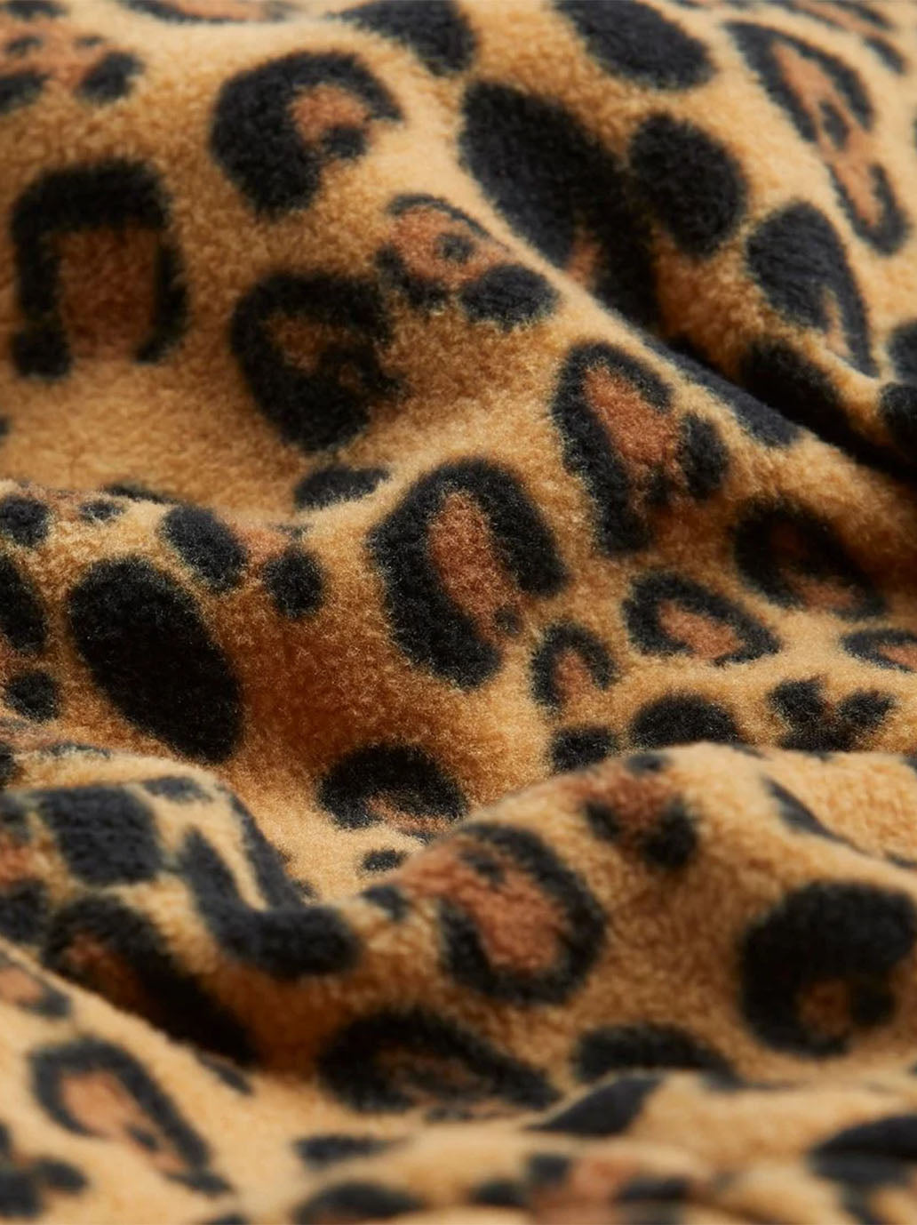 Leopard fleece jacket