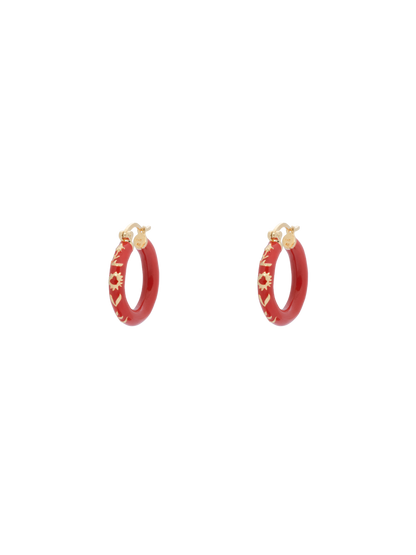 Bonfire hoop earrings