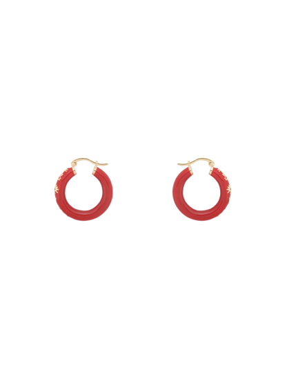 Bonfire hoop earrings