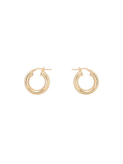 Thick hoop earrings