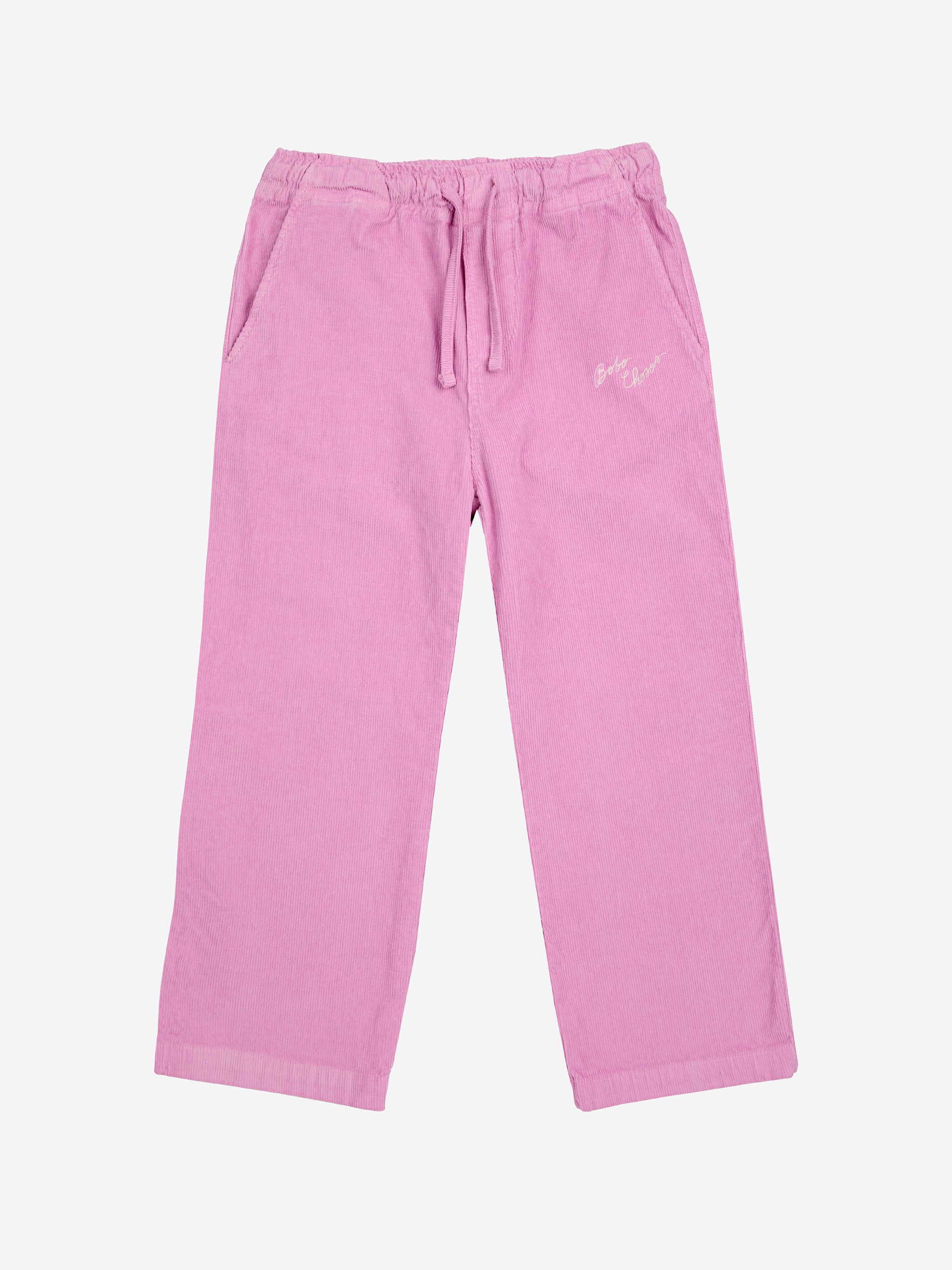 Pantalón recto de pana rosa Abracadabra