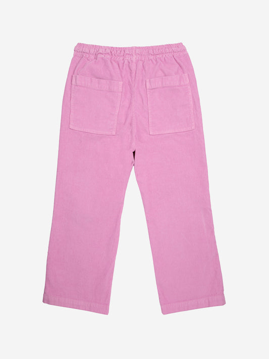 Pantalón recto de pana rosa Abracadabra