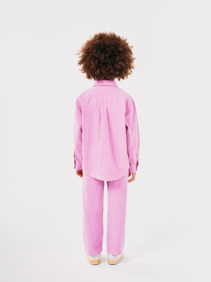 Bobo Choses embroidery corduroy shirt