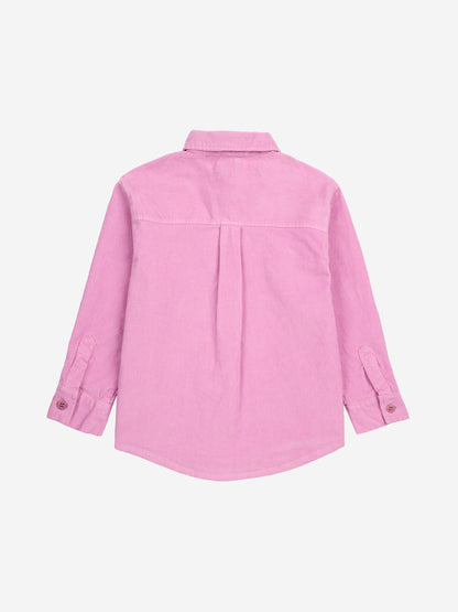 Bobo Choses embroidery corduroy shirt