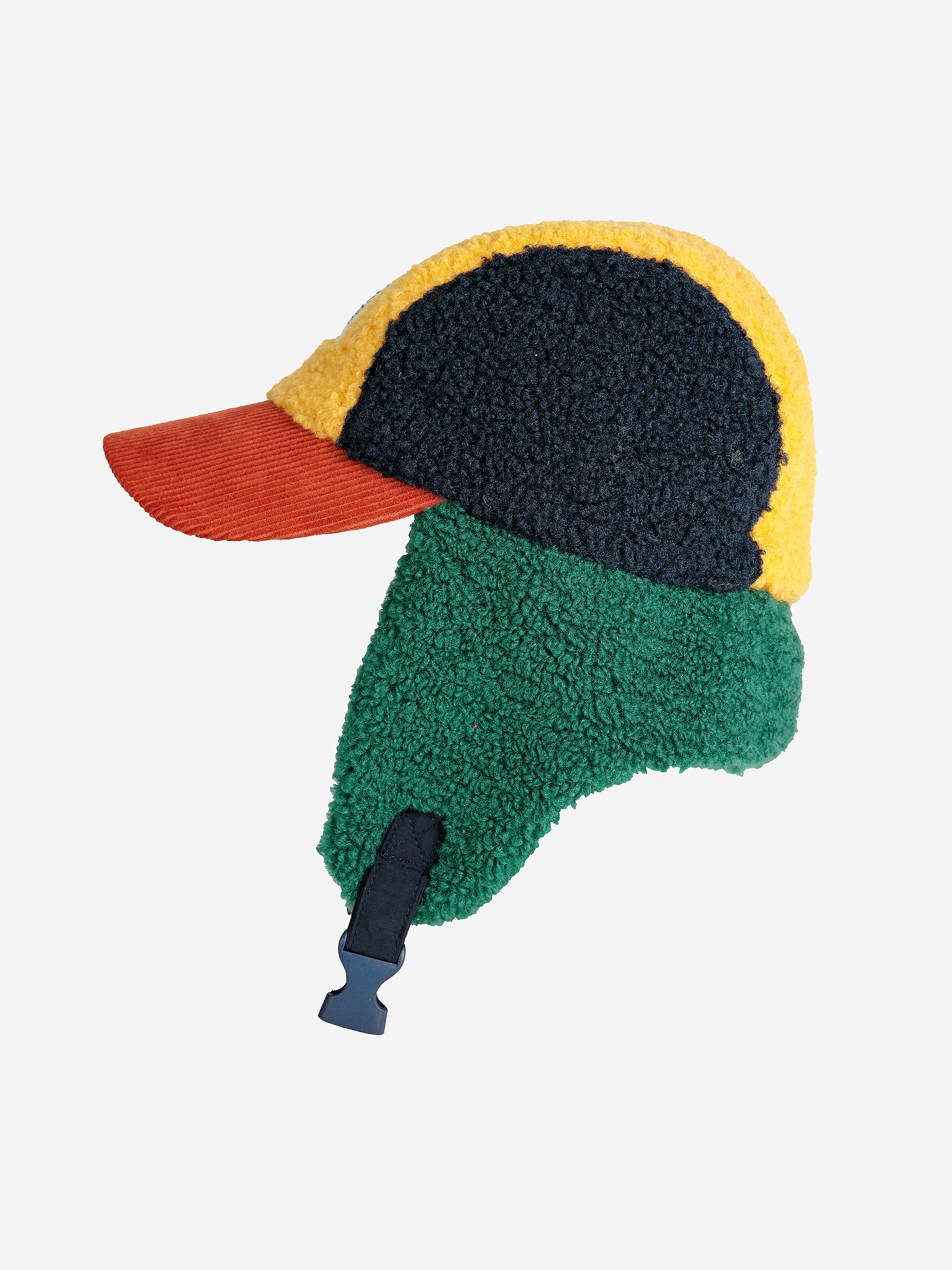 Color Block sheepskin chapka