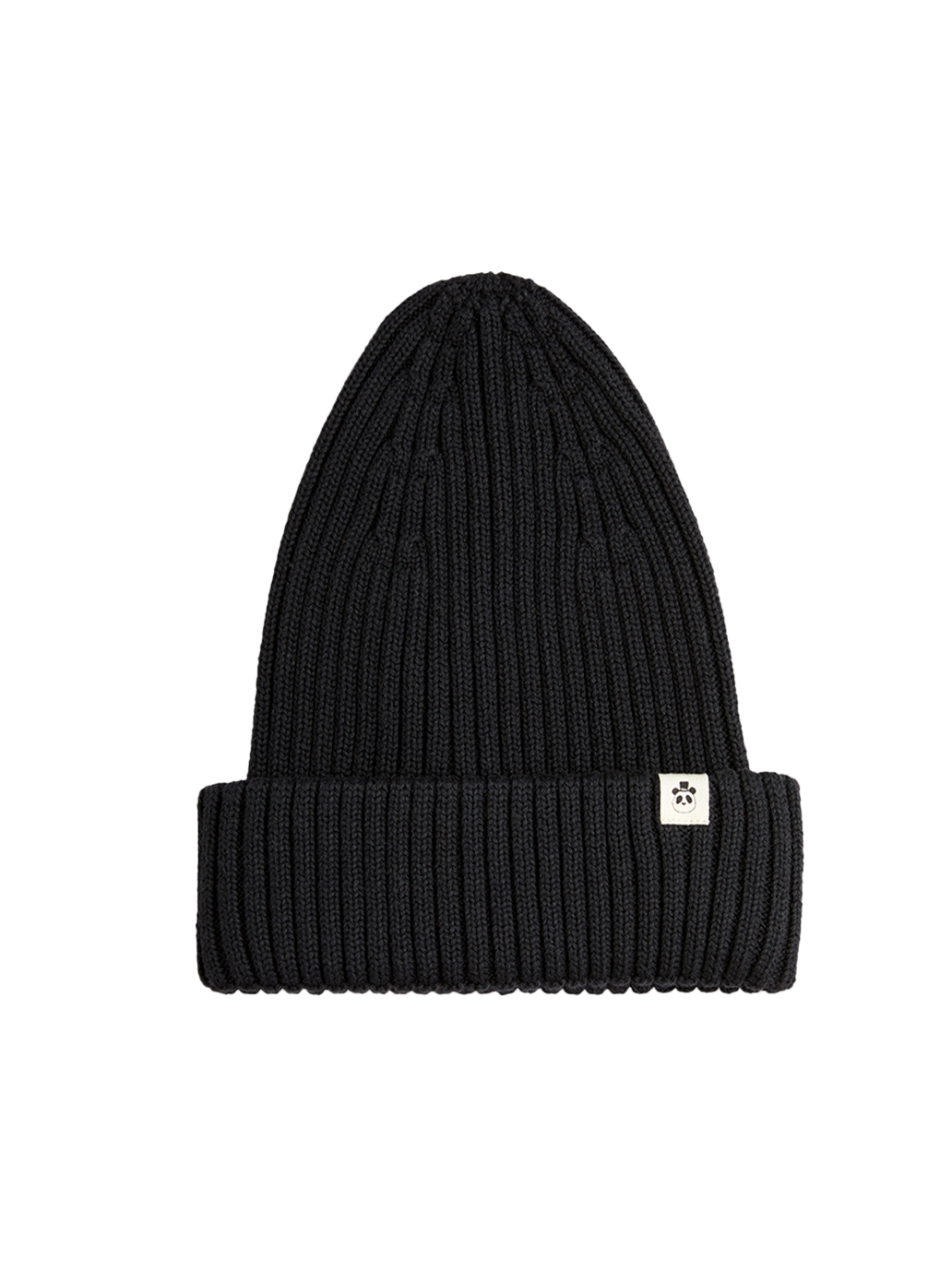 Gorro plegable de punto acanalado